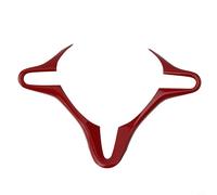 Filteilect Autocollant intérieur pour Honda Civic 2006-2011 ABS rouge fibre de carbone couvre volant et garniture