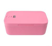 Filteilect Boîte de rangement verrouillable pour téléphone et collations - Récipient sécurisé en ABS avec serrure - Aide à la mise au point pour la maison et le bureau - Blanc cassé, rose, bleu