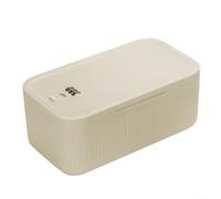 Filteilect Boîte de rangement verrouillable pour téléphone et collations - Récipient sécurisé en ABS avec serrure - Aide à la mise au point pour la maison et le bureau - Blanc cassé, rose, bleu