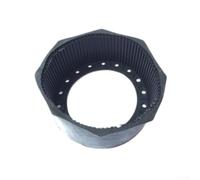 Filteilect Botte de réservoir de plongée pour cylindre de plongée de 7 à 12 L, protecteur de fond de cylindre en caoutchouc avec bride octogonale, design anti-roulement, trous de drainage, convient