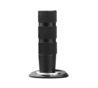 Filteilect Butée de porte invisible avec aspirateur mécanique coupe-vent et design anti-collision pour porte de salle de bain et de chambre à coucher en cuivre (noir)