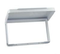 Filteilect Cache de prise murale étanche pour prise double type 86 - pour plaque d'interrupteur ultra fine de 2 cm en matériau PC pour salle de bain, cuisine, chambre à coucher, extérieur (blanc)