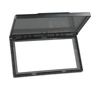 Filteilect Cache de prise murale étanche pour prise double type 86 - pour plaque d'interrupteur ultra fine de 2 cm en matériau PC pour salle de bain, cuisine, chambre à coucher, extérieur (noir)