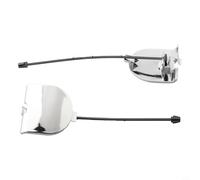 Filteilect Cache œil de remorquage chromé pour 07-12, capuchon d'attelage de remorque arrière compatible avec OEM 735455393