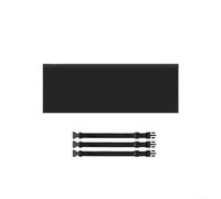 Filteilect Cache-tuyau d'échappement d'intérieur portable de 150 cm avec triple couche de protection, pour tuyaux de 12,7 à 15,9 cm de diamètre (noir)