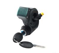 Filteilect Cadenas électrique ABS pouces avec scooter numérique pour guidon 2 clés matériau hydrophobe et 10 interrupteurs vélos électriques