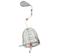 Filteilect Cage à appâts avec hameçon et leurre artificiel coulant pour la pêche à la carpe, couleur noire, poids de 30 g