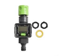 Filteilect Capteur de débit d'eau numérique pour tuyau d'arrosage Connecteur 1,9 cm avec écran LCD Moniteur de débit Système d'analyse des données d'utilisation