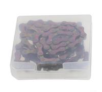 Filteilect Chaîne à 8 vitesses compatible avec les transmissions à 7/9 vitesses, 116 maillons en acier haute résistance avec revêtement en acier pour chaîne de vélo pour VTT et vélo de route (6/7/8