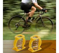 Filteilect Charnière améliorée à ressort boucle C pour vélo - Options de couleur noir/rouge/jaune - Accessoires de rechange de 22,2 x 21,9 mm (noir)