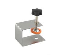 Filteilect Clips de fixation de tiroir pour montage sur panneau avant d'armoire, tiroir avec réglage par vis, pince de travail du bois en acier inoxydable pour installation de long tiroir, type G (1