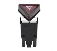 Filteilect Commutateur intérieur pour MK5 2007-2010 - Bouton clignotant de danger 18G953509 / 1K0953509A, interrupteur électrique automobile rouge foncé