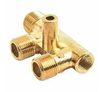 Filteilect Connecteur de compresseur d'air de rechange avec raccords coudés en alliage de zinc et cuivre, adaptateur à angle droit pour air sans huile, compatible avec /4/8/2(E)