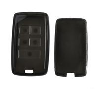 Filteilect Coque de clé compatible avec Jaguar et 2018-2023, coque transparente noire non jaunissante pour télécommande moteur à bouton-poussoir