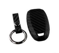 Filteilect Coque de clé pour clés compatible avec 2018-2020 pour Santa Fe, Palisade Accent i30, Veloster, Kona Nexo Elantra, finition fibre de carbone, coque rigide anti-poussière