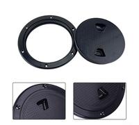 Filteilect Couvercle de trappe d'accès rond de 10,2 cm pour bateau, yacht, camping-car, applications marines, anti-âge, plaque d'inspection scellée, fabriquée en ABS durable