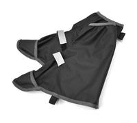 Filteilect Couvre-chaussures de vélo imperméables pour cyclisme - Surchaussures de pluie avec bandes réfléchissantes, guêtres de protection en polyester pour homme et femme, 1 paire noire (35 x 28 cm)