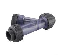 Filteilect Filtre à eau UPVC de type Y pour irrigation d'aquarium et de jardin, boîtier transparent de 20 à 63 mm pour un retrait efficace des débris, convient pour les équipements d'arrosage