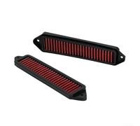 Filteilect Filtres à air lavables pour série 1 série 3 pour X1 - Compatible avec E81 E82 E87 E88 E90 E91 E92 E93 E84 2005-2015 - 26,6 x 6,3 cm - Rouge