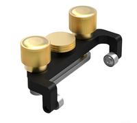 Filteilect Gabarit d'affûtage avec construction en alliage d'aluminium pour outils de travail du bois, rabots en fer et ciseaux plats (noir)