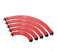 Filteilect Gabarit de toupie pour bords à grand rayon, coffrage de travail du bois pour R100-R300 arrondi des coins intérieurs et extérieurs, outil de gabarit en alliage d'aluminium pour la coupe de