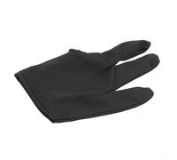 Filteilect Gant de billard pour gaucher ou droitier, design ouvert à trois doigts, en polyester et élasthanne, ajustement élastique pour mains moyennes