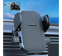 Filteilect Gravity Support de téléphone de voiture pour grille d'aération avec bras solide et poignée en caoutchouc antidérapant, rotation à 360 degrés pour smartphone, navigation GPS, compatible avec