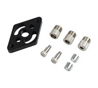 Filteilect Guide de perçage à centrage automatique pour le travail du bois avec bagues en acier de 6/8/10 mm, gabarit de trou de poche en alliage d'aluminium pour un alignement précis des chevilles