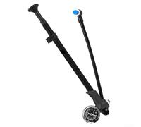 Filteilect Haute pression pour amortisseur de vélo 300 PSI pour valves AV, alliage d'aluminium pour suspension arrière de fourche avant avec jauge et fonction de purge (noir)