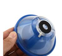 Filteilect Housse de collecteur de poussière pour perceuse électrique de 4 à 10 mm, éponge anti-poussière en forme de bol et bouclier en PVC avec boucle scellée, compatible avec la maison et le jardin