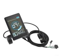 Filteilect Instrument de contrôle de vitesse pour vélos électriques, écran LCD avec écran couleur, compatible avec systèmes 24 V/36 V/48 V, boîtier en ABS, étanche