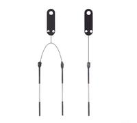 Filteilect Jauge à trois broches pour mesure du diamètre extérieur du filetage moyen, précision de grade 0 ± 0,00025, outil de mesure de filetage en acier au carbone D 0,118-0,572 mm, lot de broches