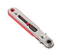 Filteilect Jeu de tournevis à cliquet avec embouts droits magnétiques à angle droit et droits, mécanisme réversible bidirectionnel, construction en alliage d'acier, poignée de rangement compacte pour