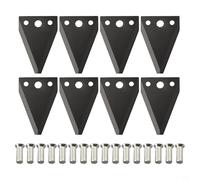Filteilect Kit barre de rechange pour tondeuse à faucille Troy- pour Trailblazer - Convient pour GW-P406732, GW-P406657, GW-P406658 - Comprend 8 couteaux métalliques et 16 rivets