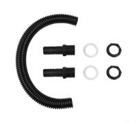 Filteilect Kit de connecteur de citerne avec tuyau de dérivation de pluie de 25 mm, tuyau d'extension de 50 cm et raccords 3/4, connecte deux citernes pour une capacité accrue d'eau de pluie