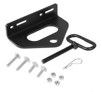 Filteilect Kit de crochet d'attelage de tondeuse à gazon en acier robuste avec tête sphérique - Support réglable pour tracteurs, chariots, VTT