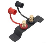 Filteilect Kit de poteau pour camping-car - Borne de batterie en laiton étanche 250 A avec support de montage en aluminium, ensemble de 13 pièces pour voitures, camions, bateaux