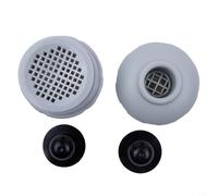Filteilect Kit de raccord de retour d'eau de piscine 32 mm avec filtre en maille, pour entretien de piscine hors sol INTEX (noir)