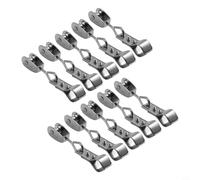 Filteilect Lot de 10 colliers de serrage de roue pour voile d'ombrage, en acier inoxydable 304, guide de câble métallique, système de montage extérieur