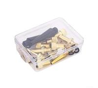 Filteilect Lot de 15 adaptateurs pour vélo avec valves à aiguille SV DV AV pour Dunlop Sclaverand Ball Gonflage Compatible avec compresseur de voiture