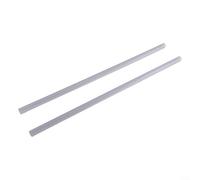 Filteilect Lot de 2 bandes d'étanchéité de rechange pour porte de douche de 50 cm pour portes en verre de 6/8/10/12/15 mm d'épaisseur, en caoutchouc transparent, séparation humide et sec, facile à
