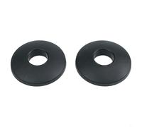 Filteilect Lot de 2 embouts en mousse pour équipement de fitness, housse en éponge pour pieds de machine d'exercice, coussinets de protection en ABS 97 x 27 mm, 97 x 10 mm, 104 x 29 mm, noir (97 x 10