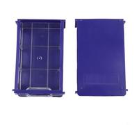 Filteilect Lot de 2 organiseurs d'outils en plastique pour pièces et composants - Boîtes de rangement empilables avec tiroirs transparents pour vis, travaux manuels, fournitures de couture - PET épais