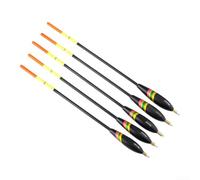Filteilect Lot de 5 flotteurs en bois pour la plupart des types de pêche à la ligne Barguzinsky avec peinture fluorescente
