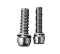 Filteilect Lot de 6 boulons de tige de vélo M5 x 20 mm et M6 x 20 mm, fixations en acier pour composants de vélo de route, vis anodisées CNC légères et résistantes (6 x 20 mm)