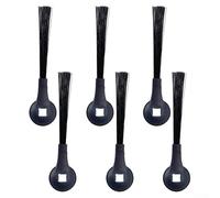 Filteilect Lot de 6 brosses latérales de rechange pour aspirateur robot Shark AV2800ZE RV2820YE, compatibles avec Shark AI for Ultra, IQ, BoostIQ Series, noir