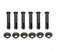 Filteilect Lot de 6 goupilles et joints de piscine, pièces de rechange de 55 mm, compatibles avec les piscines rondes Steel-Pro, composant de cadre de piscine de 305/366 cm de diamètre
