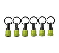 Filteilect Lot de 6 porte-embouts hexagonaux de 6,35 mm pour conducteurs, adaptateur d'embout de tournevis magnétique avec verrou à roulement à billes, organisateur d'outils porte-clés pour (F)