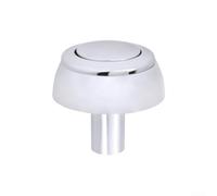 Filteilect Mécanisme de libération de chasse d'eau double fonction à bouton poussoir chromé compatible avec interrupteur de réservoir de toilette à trous standard de 38 à 44 mm (B)