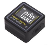 Filteilect Mini Angle Instrument de Mesure Numérique Inclinomètre Niveau avec Écran LCD et Base Magnétique pour Mesure Horizontal Vertical Pente 36mm